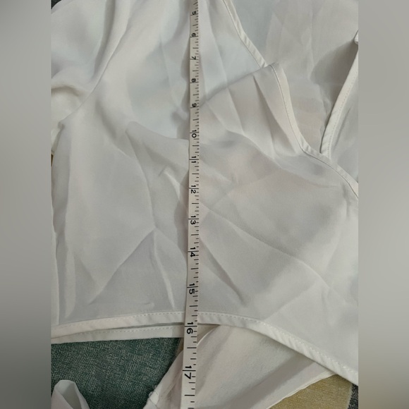 New no tag White Lace Trim Kimono Cardigan, Chiffon, Shawl Cover-up, - Picture 9 of 12